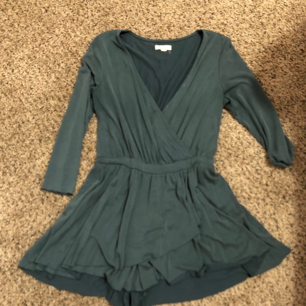 Urban teal romper!
